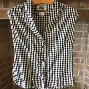 Effie’s Heart Gingham Cap Sleeve Snap Up!